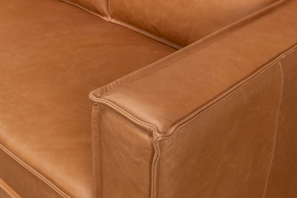 Sarreid Ltd - Esprit Leather Sofa in Brown - 53522 view 12