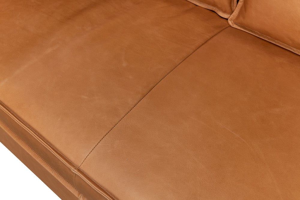 Sarreid Ltd - Esprit Leather Sofa in Brown - 53522 view 13