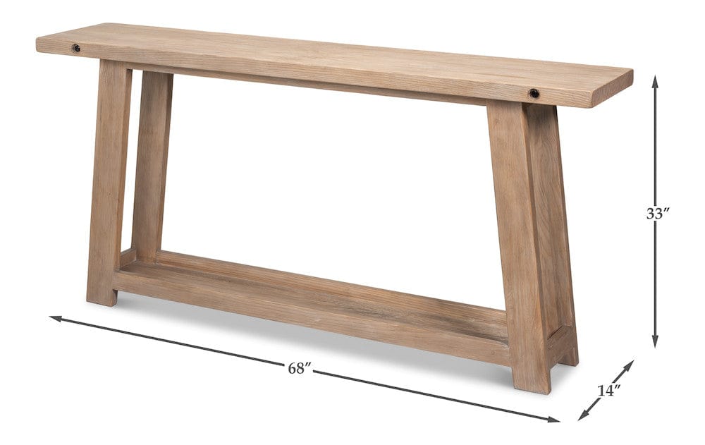 Sarreid Ltd - Farmhouse Kitchen Table in Natural - 54310 view 12