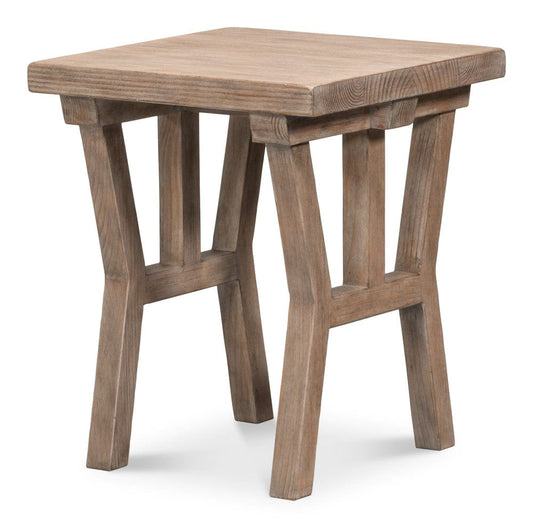Sarreid Ltd - Farmhouse Side Table in Natural - 54307 view 1