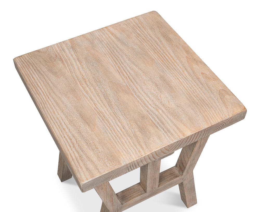 Sarreid Ltd - Farmhouse Side Table in Natural - 54307 view 5