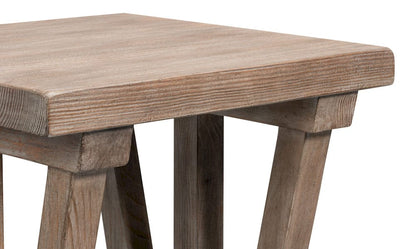 Sarreid Ltd - Farmhouse Side Table in Natural - 54307 view 8