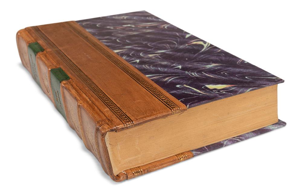 Sarreid Ltd - Faux Tan Leather Books, Set Of 24 - Brown - 25212 veiw 3