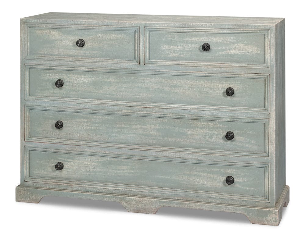 Sarreid Ltd - Frances Chest Of Drawer in Blue - 53997 view 1