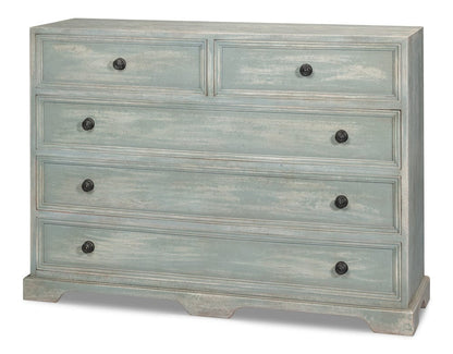 Sarreid Ltd - Frances Chest Of Drawer in Blue - 53997 view 1