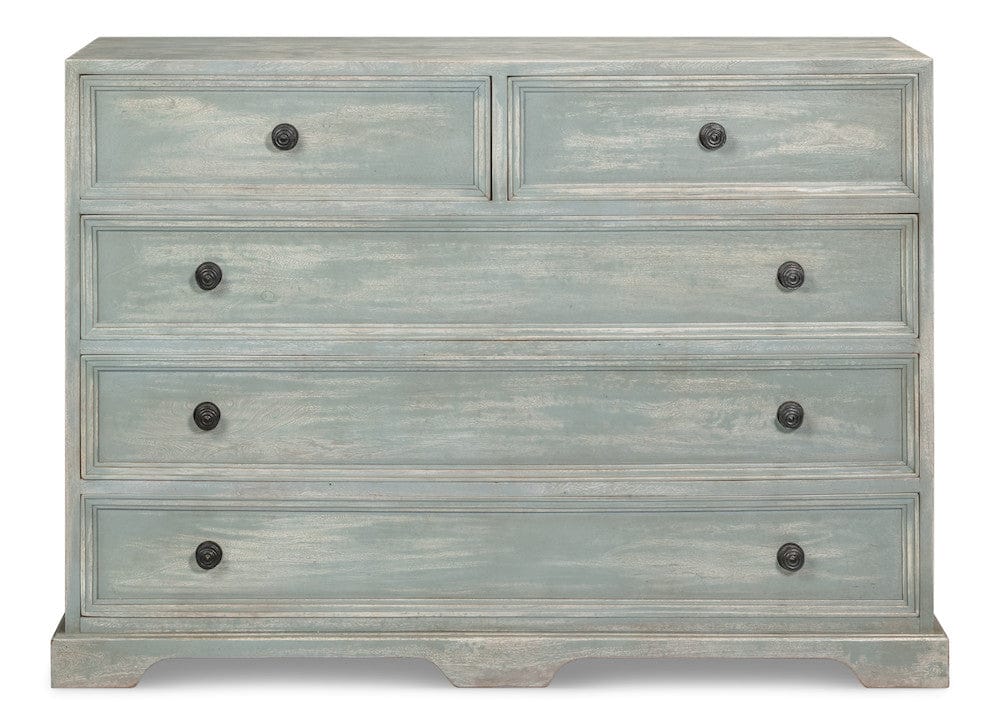 Sarreid Ltd - Frances Chest Of Drawer in Blue - 53997 view 2