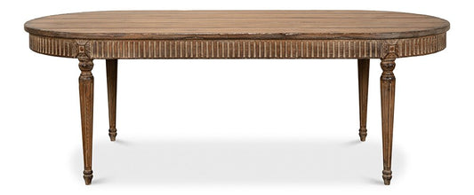 Sarreid Ltd - French Antique Reproduction Dining Table - Tan - 52748 veiw 2