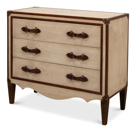 Sarreid Ltd - French Art Deco Commode - Beige - 29039 veiw 1