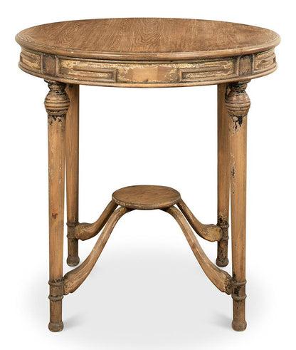 Sarreid Ltd - French Tea Table - Brown - 29697 veiw 2