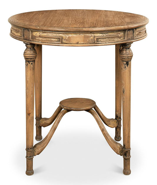 Sarreid Ltd - French Tea Table - Brown - 29697 veiw 2