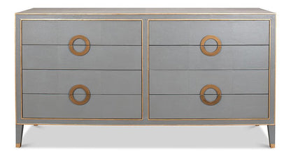 Sarreid Ltd - Gabriella Chest Of Drawers, Storm Grey - 53392 veiw 2