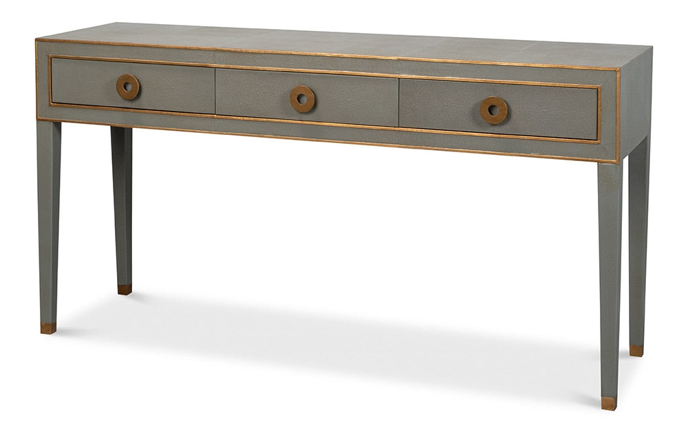Sarreid Ltd - Gabriella Console, Storm Grey - 53393 veiw 1