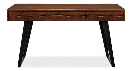 Sarreid Ltd - Genius Empire Desk - Brown - 53698 veiw 2