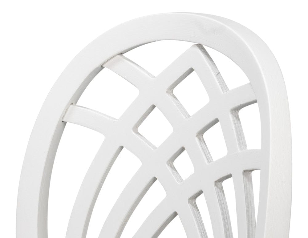 Sarreid Ltd - Goccia Side Chair, Cortina White, Crema in White - U165-79AS view 6