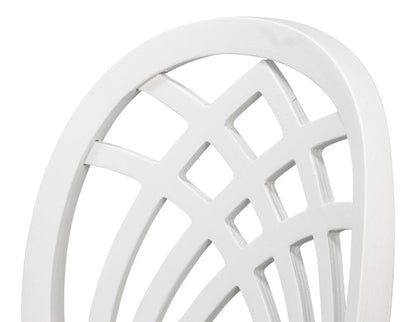 Sarreid Ltd - Goccia Side Chair, Cortina White, Crema in White - U165-79AS view 6
