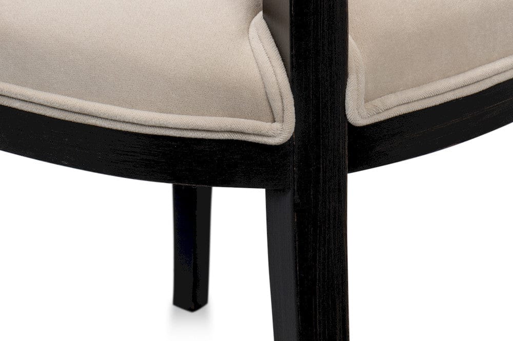 Sarreid Ltd - Goccia Side Chair, Nero, Banks Organza in Black - U165-03F11 view 7