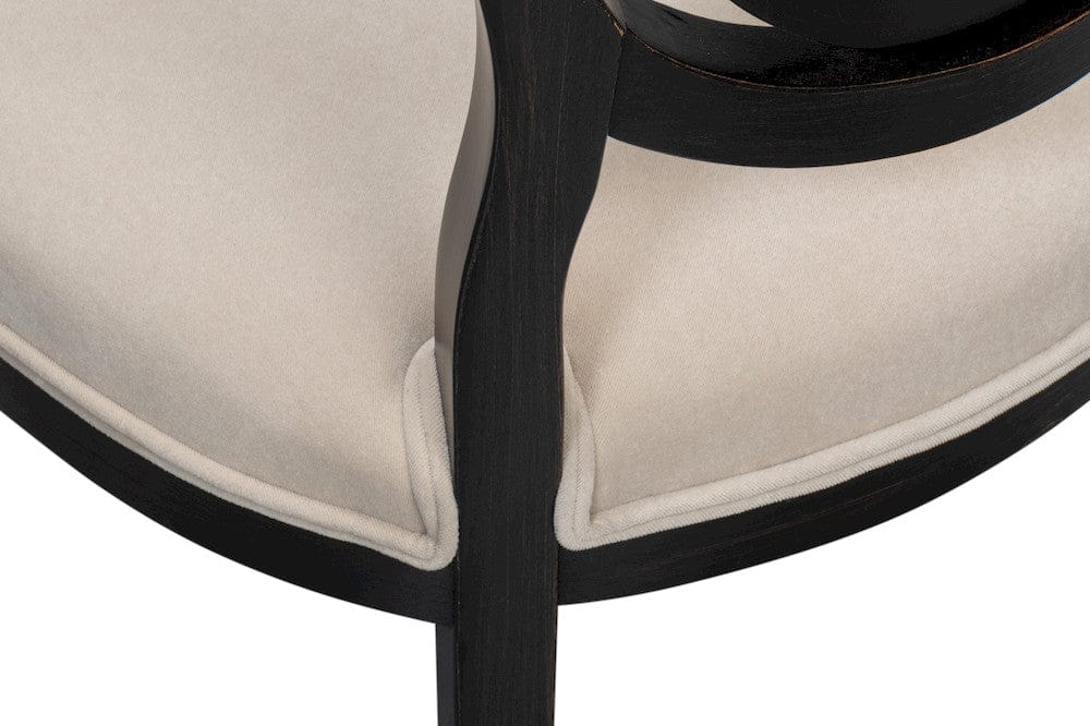 Sarreid Ltd - Goccia Side Chair, Nero, Banks Organza in Black - U165-03F11 view 9