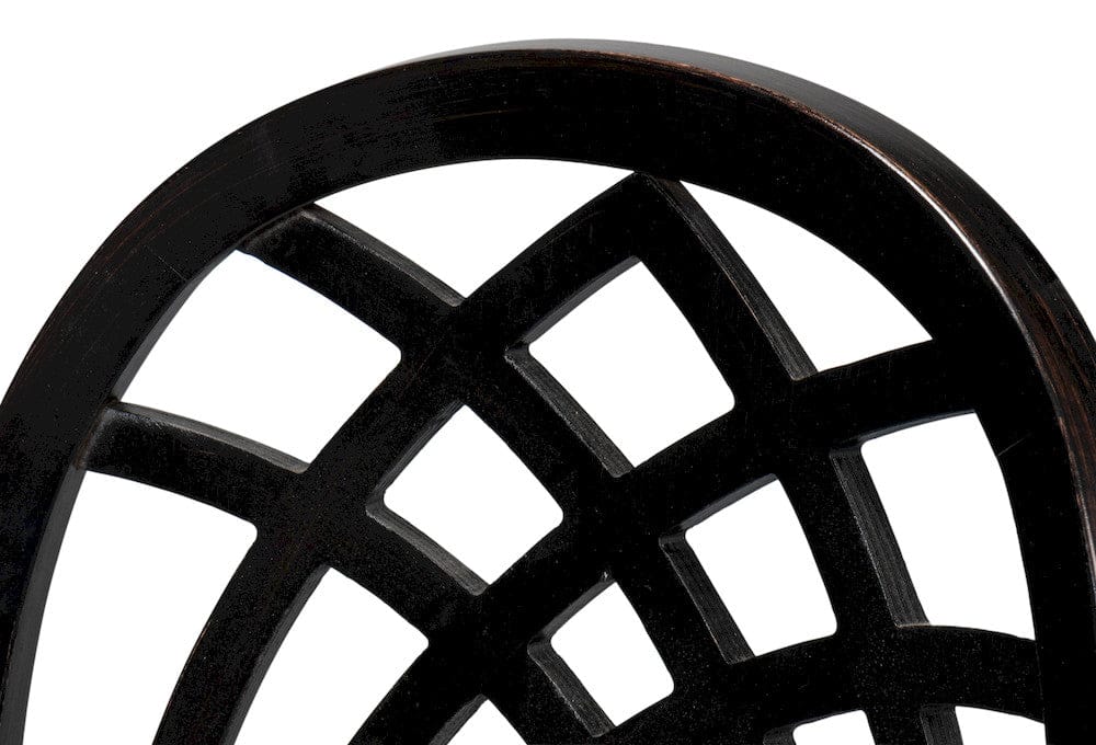 Sarreid Ltd - Goccia Side Chair, Nero, Banks Organza in Black - U165-03F11 view 10