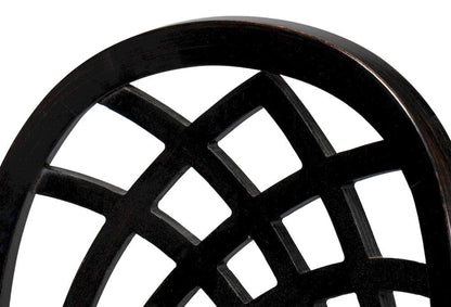 Sarreid Ltd - Goccia Side Chair, Nero, Banks Organza in Black - U165-03F11 view 10