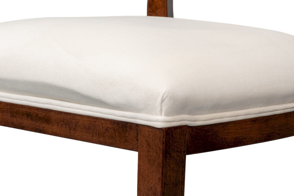Sarreid Ltd - Goccia Side Chair, Walnut,Taupe Velvet in Tan - U165-02TV view 8