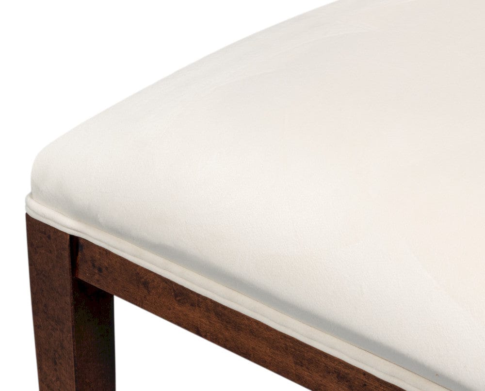 Sarreid Ltd - Goccia Side Chair, Walnut,Taupe Velvet in Tan - U165-02TV view 10