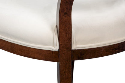 Sarreid Ltd - Goccia Side Chair, Walnut,Taupe Velvet in Tan - U165-02TV view 12