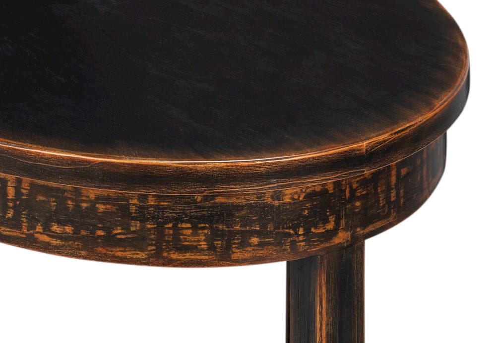 Sarreid Ltd - Golden Rim Side Table in Black - 54306 view 5