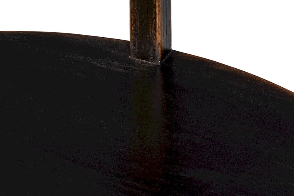 Sarreid Ltd - Golden Rim Side Table in Black - 54306 view 9