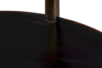 Sarreid Ltd - Golden Rim Side Table in Black - 54306 view 9