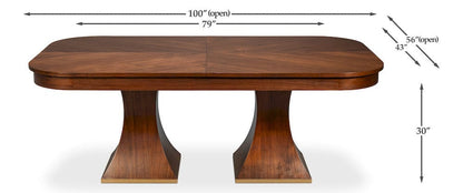 Sarreid Ltd - Gramercy Park Jupe Table in Brown - 54285-BW view 13