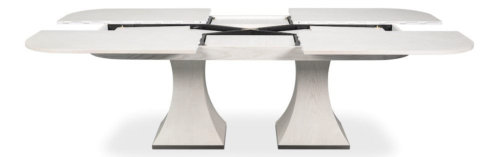 Sarreid Ltd - Gramercy Park Jupe Table in White - 54285-WW view 2