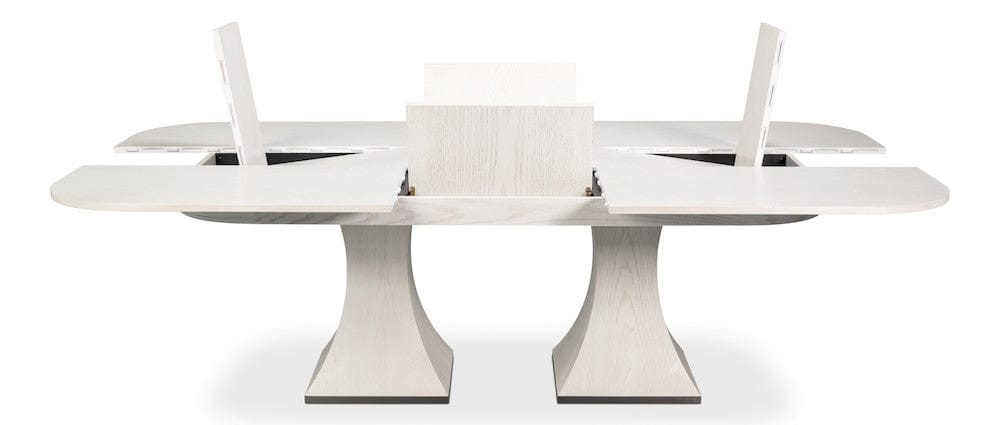 Sarreid Ltd - Gramercy Park Jupe Table in White - 54285-WW view 3
