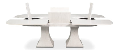 Sarreid Ltd - Gramercy Park Jupe Table in White - 54285-WW view 3