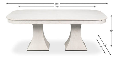 Sarreid Ltd - Gramercy Park Jupe Table in White - 54285-WW view 13