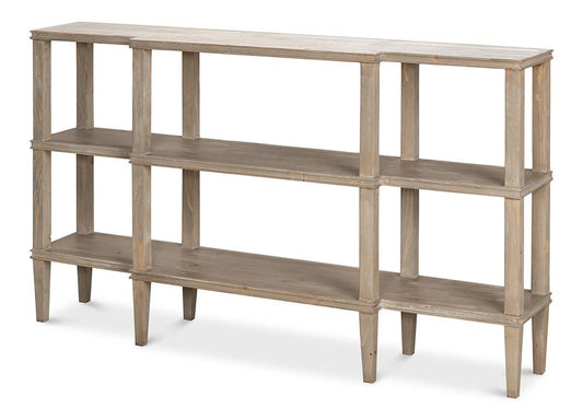 Sarreid Ltd - Grange Bungalow Console, Grey Thorne - 53309 veiw 1