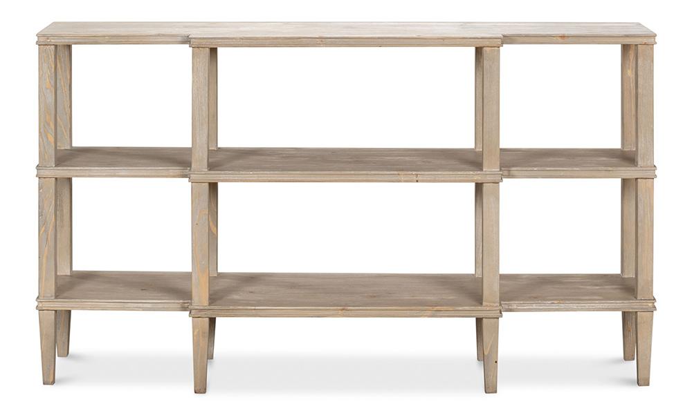 Sarreid Ltd - Grange Bungalow Console, Grey Thorne - 53309 veiw 2