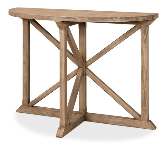 Sarreid Ltd - Gregorio Vineyards Half Moon Console - Tan - 53341 veiw 1