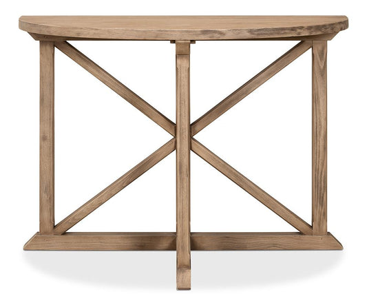 Sarreid Ltd - Gregorio Vineyards Half Moon Console - Tan - 53341 veiw 2
