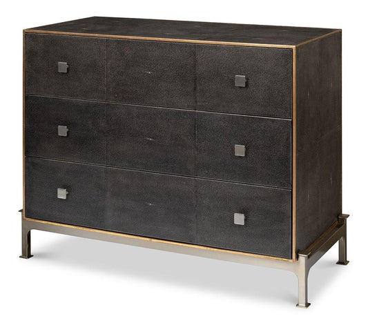 Sarreid Ltd - Grey Shagreen Dresser - 40131 veiw 1