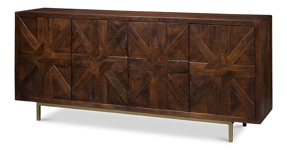 Sarreid Ltd - Griglia Four Door Sideboard - Brown - 53819 veiw 1