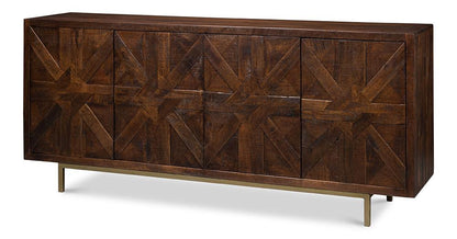 Sarreid Ltd - Griglia Four Door Sideboard - Brown - 53819 veiw 1