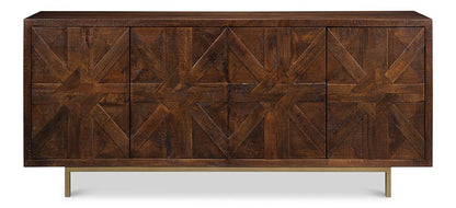 Sarreid Ltd - Griglia Four Door Sideboard - Brown - 53819 veiw 2