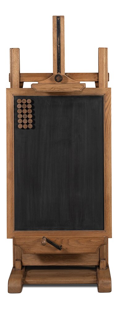 Sarreid Ltd - Haagen Adjustable Blackboard Easel - NATURAL - 54052 veiw 2