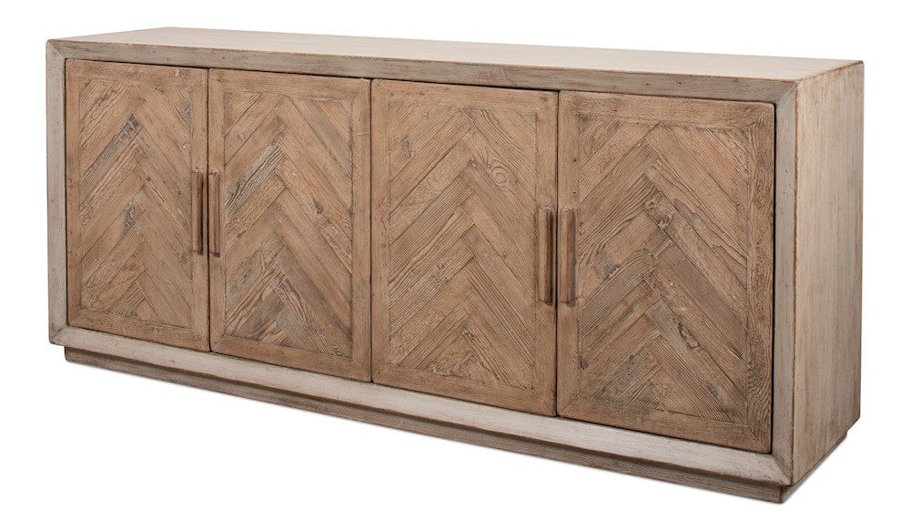 Sarreid Ltd - Hollis 4 Door Sideboard,Stone Grey in Grey - 53415-1 view 1
