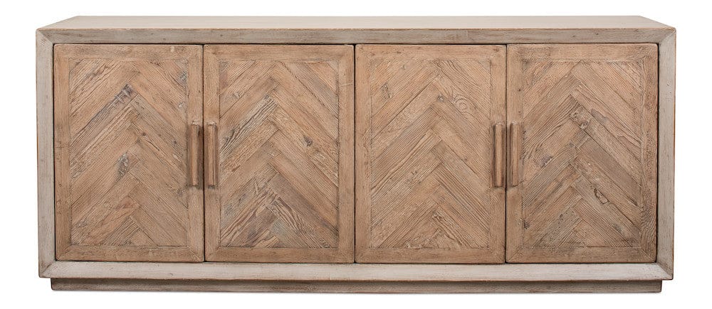 Sarreid Ltd - Hollis 4 Door Sideboard,Stone Grey in Grey - 53415-1 view 2