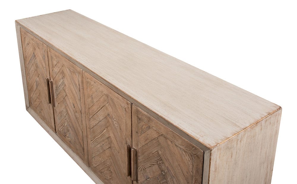 Sarreid Ltd - Hollis 4 Door Sideboard,Stone Grey in Grey - 53415-1 view 4