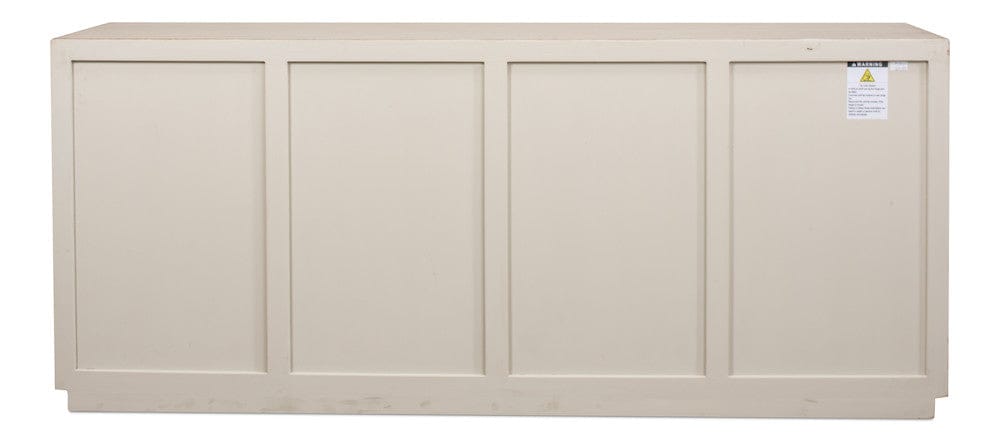 Sarreid Ltd - Hollis 4 Door Sideboard,Stone Grey in Grey - 53415-1 view 7