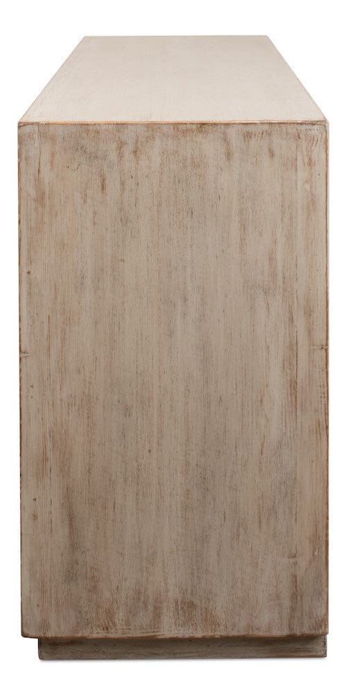 Sarreid Ltd - Hollis 4 Door Sideboard,Stone Grey in Grey - 53415-1 view 8