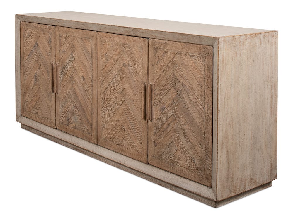 Sarreid Ltd - Hollis 4 Door Sideboard,Stone Grey in Grey - 53415-1 view 9