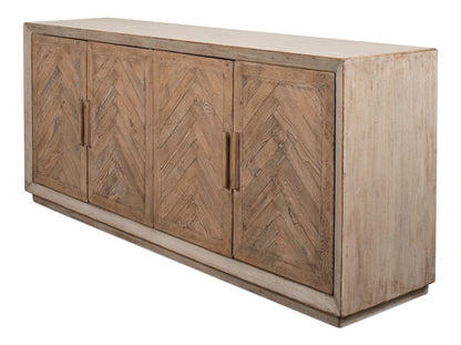 Sarreid Ltd - Hollis 4 Door Sideboard,Stone Grey in Grey - 53415-1 view 9